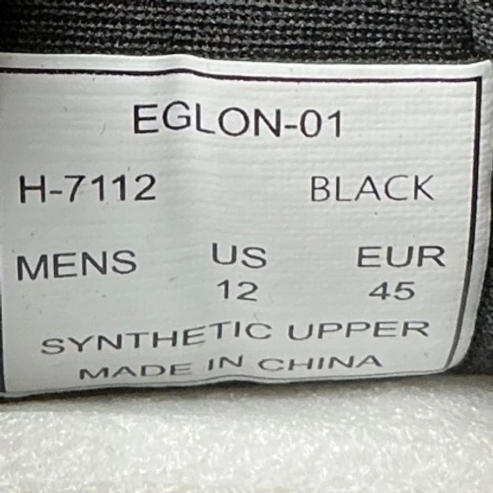 Aston Marc Eglon-01 Mens Black Perforated Hybrid Dress Sneakers Size 12 H-7112